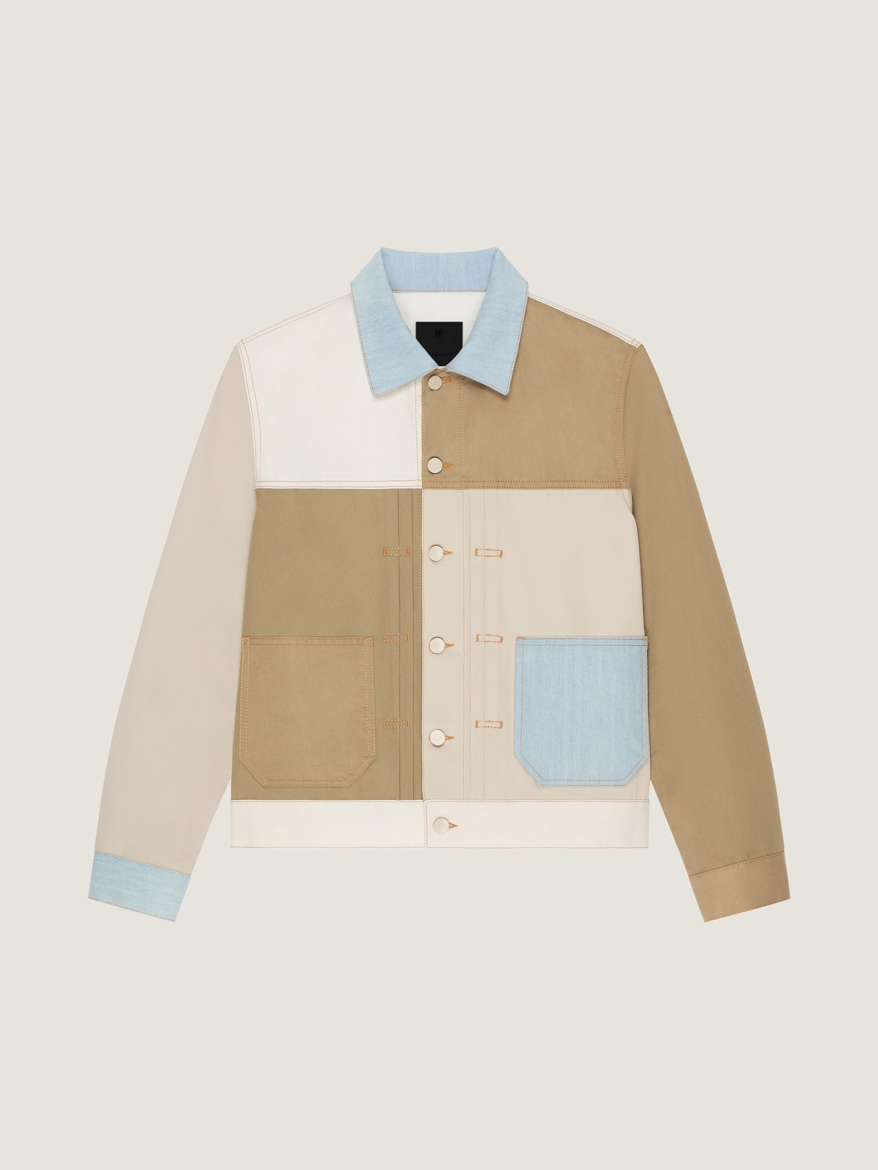 Patchwork jacket in upcycled denim